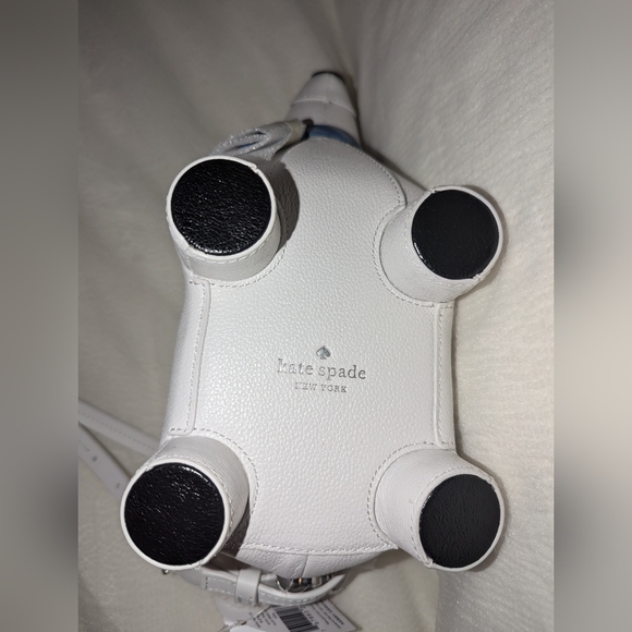 Kate Spade | Artic Friends White Leather Polar Bear Crossbody Handbag Purse NWT - Picture 7 of 9